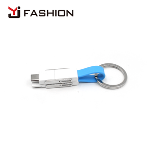 Yj MODE Neue Hot Anpassen Logo 4 in 1 Ladegerät Kabel, alle in einem usb daten kabel für micro usb, ios und typ c - Product Image 1