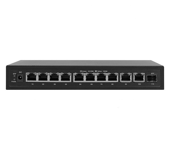 CCTV сети Ethernet питание по Ethernet гигабитный коммутатор 8 порт 10/100/1000 м