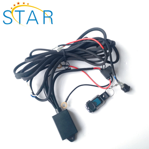 リモートコントロールとスイッチを備えた工場の自動車用LEDライトリレー配線ハーネスキット - Product Image 2