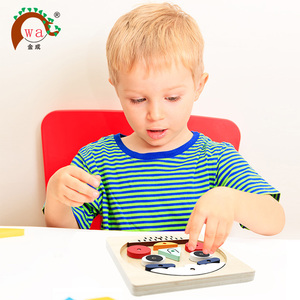FAI DA TE in legno Del Viso Espressioni del Viso Stati D'animo Di Puzzle Giocattolo Educativo per la Scuola Materna I Bambini di Scuola Materna - Product Image 3