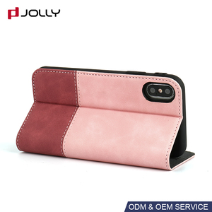 Pour <span class=keywords><strong>iPhone</strong></span> X <span class=keywords><strong>Xs</strong></span> <span class=keywords><strong>Max</strong></span> Cas Meilleure Vente Flip En Cuir Logo Personnalisé Cas de Téléphone portable Fabricant - Product Image 4
