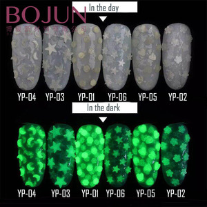 Más brillante luminiscente pigmento noctilucentes escamas fosfuro de escamas resplandor en <span class=keywords><strong>el</strong></span> oscuro para decoración de uñas - Product Image 3