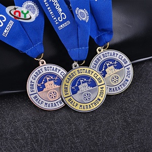 Precio barato de fábrica personalizada de aleación de zinc de esmalte suave medallas militares Medalla de Honor del ejército con cinta - Product Image 2