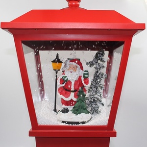 Lámpara Navideña LED <span class=keywords><strong>de</strong></span> Plástico Rojo con Diseño <span class=keywords><strong>de</strong></span> Santa Claus y Copos <span class=keywords><strong>de</strong></span> Nieve, Iluminada, para Colgar o <span class=keywords><strong>de</strong></span> Sobremesa, Venta al Por Mayor, Fábrica Melody China - Product Image 6
