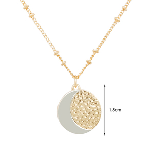 <span class=keywords><strong>Al</strong></span> por mayor venta <span class=keywords><strong>al</strong></span> por mayor nuevo diseño de oro círculo lleno encanto redondo de la Luna y el <span class=keywords><strong>sol</strong></span> cuántica colgante - Product Image 2