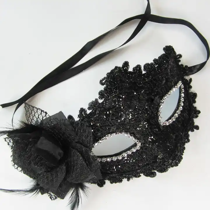 black lace masquerade mask women eye