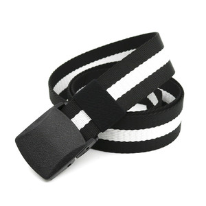 Tissu En Nylon Ceinture En Plastique Boucle hommes Ceintures En Toile À Rayures En Plein Air Ceinture Tactique En Gros YiWu LQbelt Usine - Product Image 5