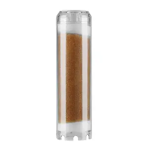 Refillable Aquarium Fish Tank Water Softener 10 Inch Clear Resin Housing Water Filter Cartridge