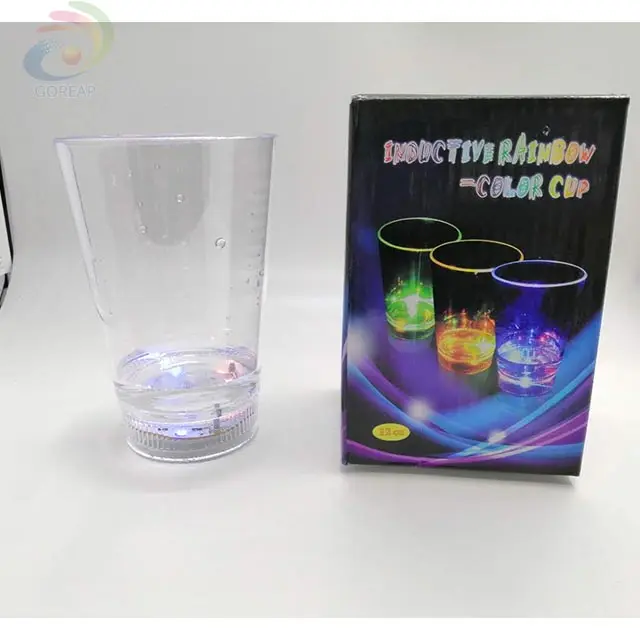 Aanpasbare Lange Glow Cup Halloween Led Plastic Cup Light Up Cup