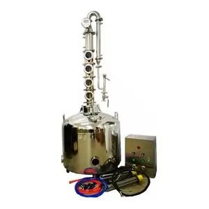 New type glasses moonshine stills with copper bubble plate ,reflux still ,distillation column price