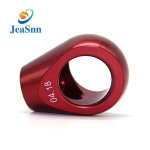 6061 Bloc Fraisage 5 Axes Pièces D'usinage Machines Anodisé Cnc Moletée En Aluminium Rouge <span class=keywords><strong>Bouton</strong></span> - Product Image 2