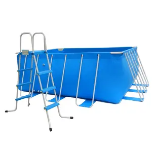 Custom Commercial Collapsible PVC Plastic Metal Frame Swimming Pool for Rental