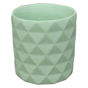 Color brillante artículo del regalo de vacaciones en relieve de la superficie de cerámica mini jardín olla planta - Product Image 5