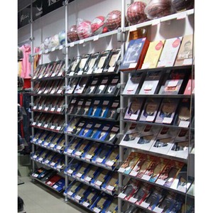 Tienda de ropa Muebles Soporte de piso Moda moderna Plata/Gabinete de exhibición de tela de color personalizado para tienda de ropa - Product Image 2