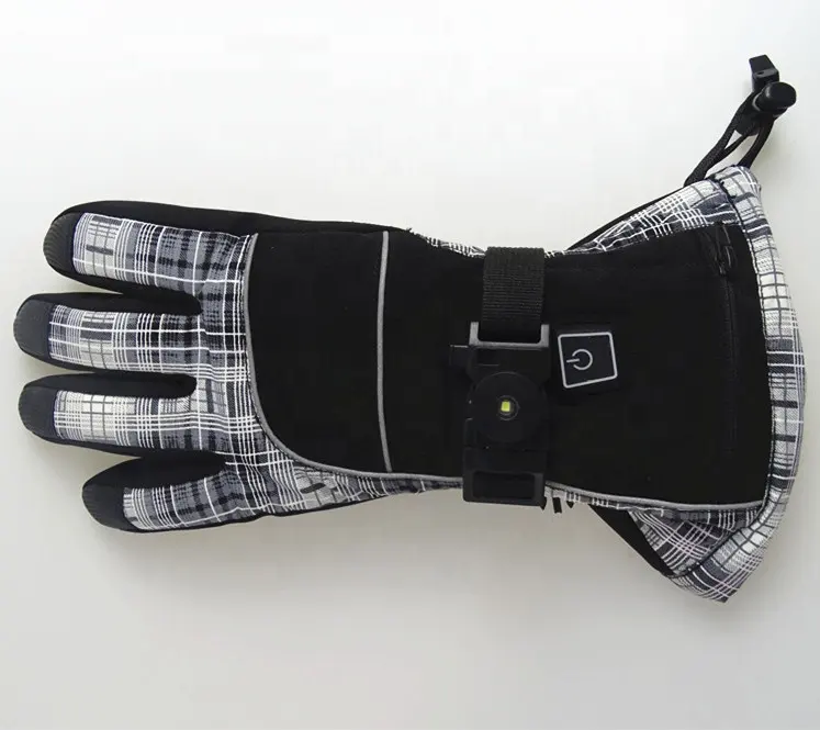 New battery heating anti-skid wear-resistant warm outdoor survival ski gloves