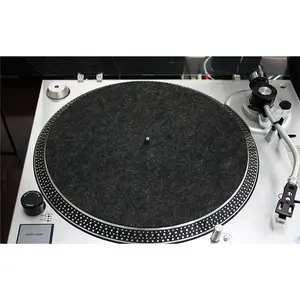 Turntable Record Player Aksesori LP Slipmat Vinyl Record Slip Tikar Kustom Dicetak