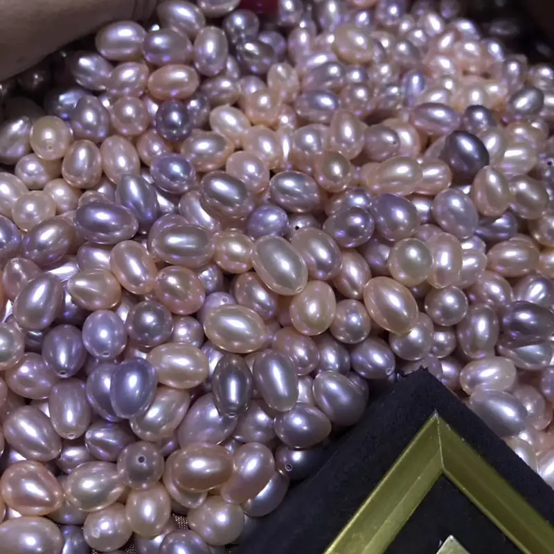 Perline Perla metà fori teardrop perla d'acqua dolce naturale perline