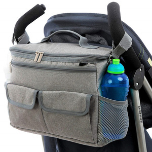 2019 <span class=keywords><strong>Amazon</strong></span> Venta caliente cochecito de bebé organizador mamá bolso <span class=keywords><strong>bolsa</strong></span> de pañales - Product Image 2