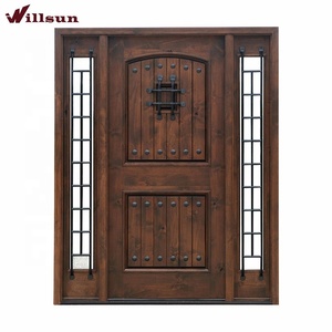 <span class=keywords><strong>Prix</strong></span> des portails métalliques de villa, portes <span class=keywords><strong>d</strong></span>'<span class=keywords><strong>entrée</strong></span> principales en fer forgé extérieur en aulne noueux, designs de <span class=keywords><strong>sécurité</strong></span> - Product Image 6