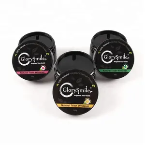 GlorySmile OEM Brand CE Approved Tooth Bleaching Powder Natural Organic Activated Bamboo Charcoal Teeth Whitening Powder