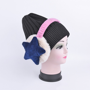 Venta caliente <span class=keywords><strong>diadema</strong></span> oreja caliente forma de estrella de peluche orejera - Product Image 2
