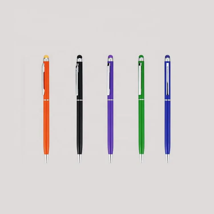 Marca mejor venta barato personalizado de Metal pluma promocional bolígrafo oficina con logotipo personalizado
