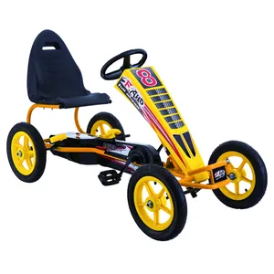 F8-1 amarillo Niños Comprar karts barato paseo en coche con Pedal de goma de la palanca de freno