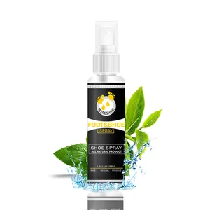 Desodorizador de sapatos naturais, desodorante para os pés, spray, odor, eliminador de odor, sem odores, pés por bactérias, antitranspirantes, spray, refrescador de sapatos