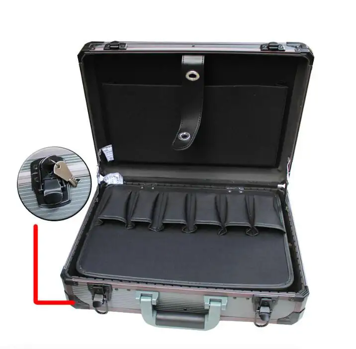 Customized Aluminum materials alloy multi-purpose toolbox suitcase/ hand tool case