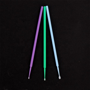 Microaplicador desechable para limpieza de pestañas, 100 piezas, azul, verde, morado, 0,15 MM, 0,20 MM, 0,25 MM - Product Image 3