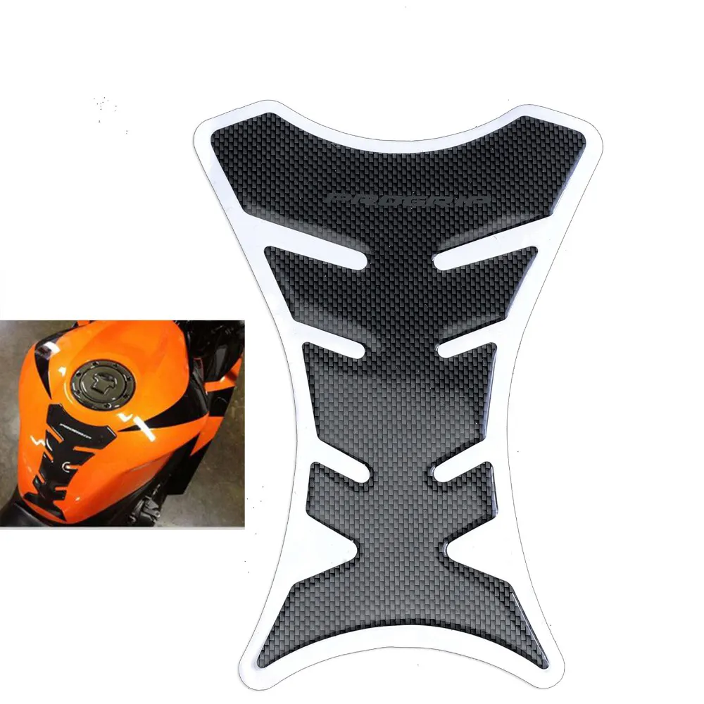 1個Carbon Fiber Tank Pad Tankpad Protector Sticker For Motorcycle Universal Fishbone