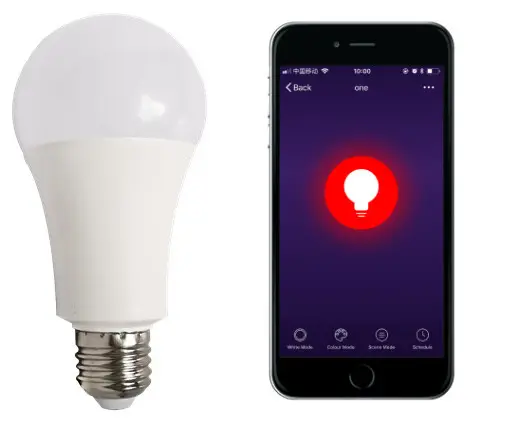Smart Light Bulbs A60 Tunable White RGBW 9w Zigbee Bulb for home party