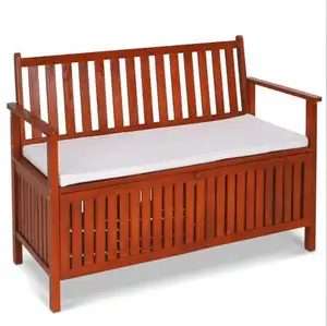 Outdoor Furniture <strong>Wooden</strong> Park <strong>Bench</strong> <strong>With</strong> <strong>Storage</strong> - Product Image 1