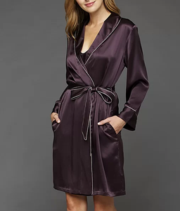 <span class=keywords><strong>MGOO</strong></span> de pijama de seda pijamas mujeres de dama de honor trajes manga larga mancha ropa de dormir - Product Image 1