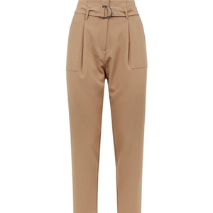 <span class=keywords><strong>Pantaloni</strong></span> da ufficio alla moda <span class=keywords><strong>pantaloni</strong></span> Casual <span class=keywords><strong>marroni</strong></span> <span class=keywords><strong>pantaloni</strong></span> larghi a vita media in cotone da <span class=keywords><strong>donna</strong></span> - Product Image 4