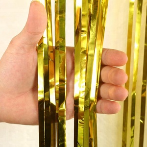 3ft x 8ft laser Metallic Fringe Foil curtain match Tinsel Background curtain decoration the wedding pendant - Product Image 4