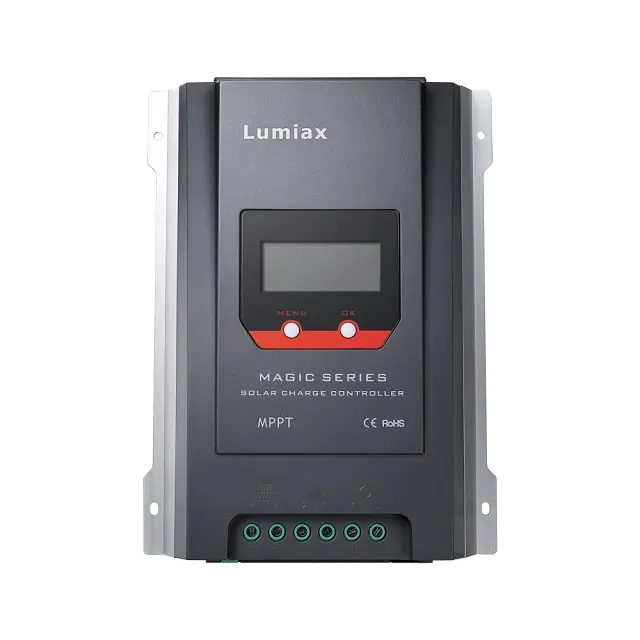 وحدة تحكم شحن الطاقة الشمسية للمركبات الترفيهية من Lumiax بقدرة 40 أمبير 24 فولت 48 فولت مزودة بخاصية البلوتوث وحدة تحكم ألواح الطاقة الشمسية بتقنية تتبع أقصى نقطة للطاقة