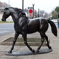 Наружная бронзовая садовая скульптура лошади в натуральную величину