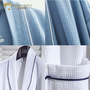 Pas cher Femme En Satin de Soie En Coton Éponge <span class=keywords><strong>Velours</strong></span> de qualité Hôtel Gaufre Peignoir en tissu - Product Image 2