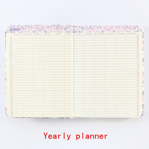 Agenda Planificadora Semanal y Diaria Flora A6, Organizador sin Fecha, Cuaderno de Tapa Dura, Estilo Espiral, para Uso Personal, Regalo, Cubierta de Papel con Aspecto de Cuero - Product Image 3