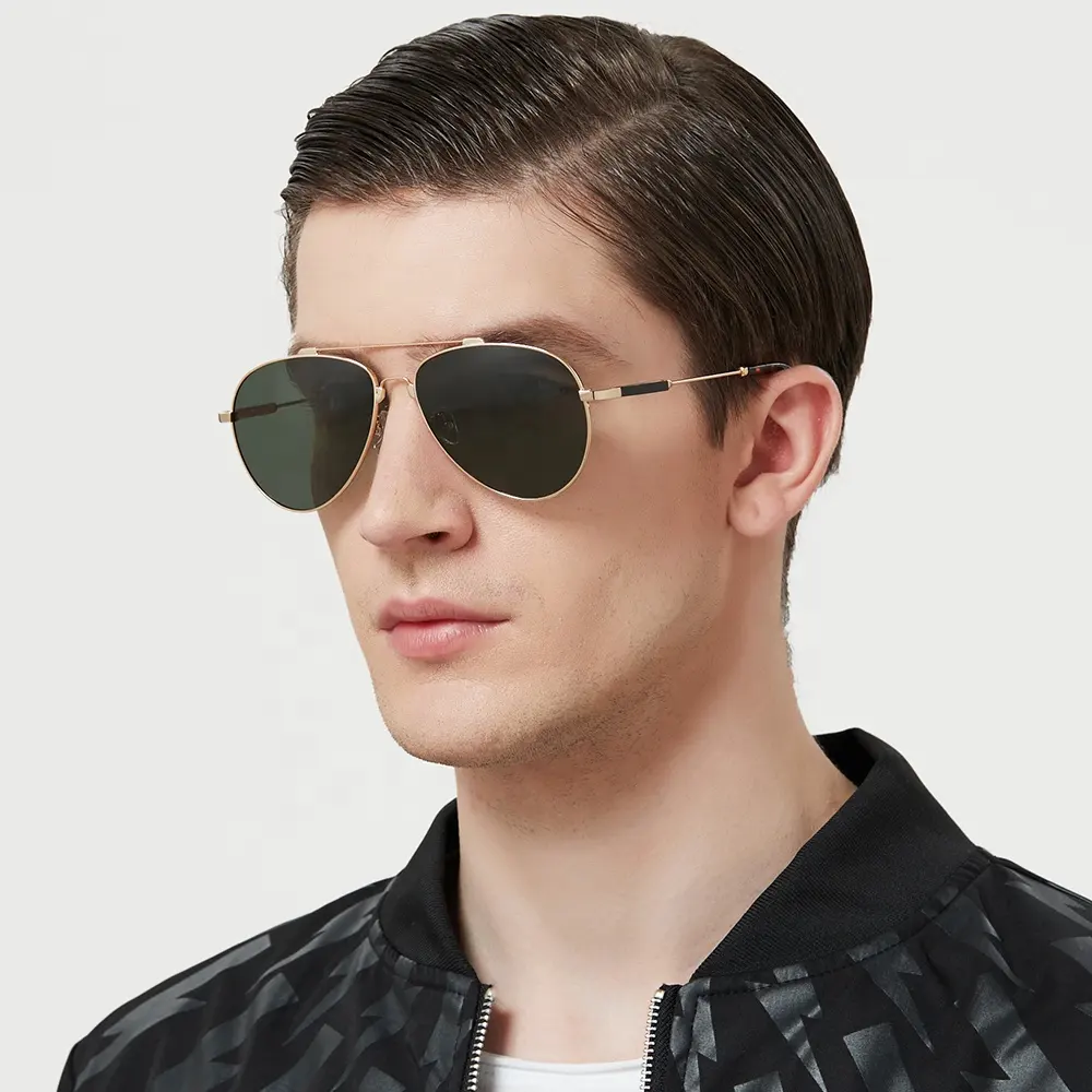 Óculos de sol polarizado para homens, óculos de sol de marca de luxo, óculos de sol para dirigir, com visão noturna, clara, venda quente