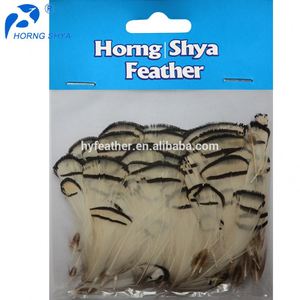 HP-25 Dame Amherst Pointes Blanches Plumage Naturel 1.5-3 pouces Blanc Paon Plumes De Faisan - Product Image 2