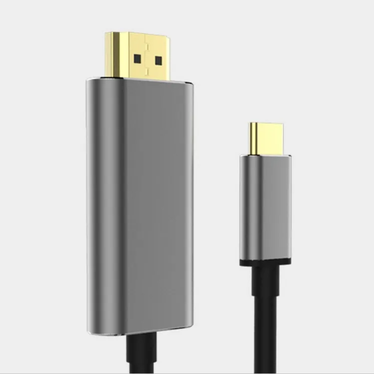 4 K USB tipo C a HDMI CABLE 1,8 m para portátil proyector de video de audio de 3 colores