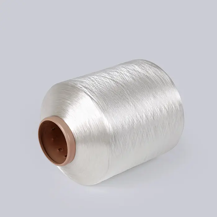 Usine Fujian Offre Spéciale, Triangle blanc brillant 100/36 FDY Nylon 6 fils de polyamide torsadés pour tissu étroit