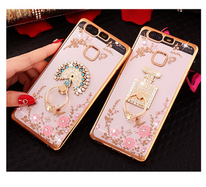 Nuova Cover Flessibile Sottile in TPU con Glitter e Diamanti per <span class=keywords><strong>Huawei</strong></span> Honor <span class=keywords><strong>10</strong></span>/Enjoy 8/<span class=keywords><strong>Mate</strong></span> 20/P20 - Product Image 3