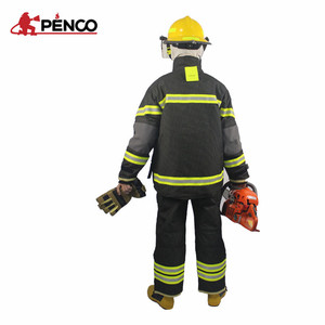Огнестойкий хлопковый Пожарный костюм цвета хаки - Product Image 4