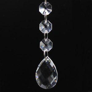 Pêndulos de Cristal para Lustre, Peças de Iluminação de Cristal com 3 Contas Ocon - Product Image 3