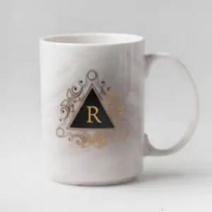 15 oz El Grande Tazza Promozionale tazza di caffè di ceramica con logo personalizzato C a forma di grande maniglia Marmo tazza
