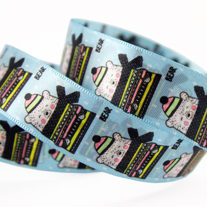 Fabricante de encargo 100% poliéster <span class=keywords><strong>1</strong></span> pulgadas 25mm bruja halloween patrón de cinta de satén impreso - Product Image 4