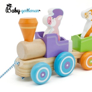 Meilleure vente enfants éducatifs en bois animal <span class=keywords><strong>train</strong></span> jouet pour tirer <span class=keywords><strong>le</strong></span> long de Z05092C - Product Image 5
